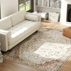 HOMCOM Area Rug 5x7, Machine Washable Rug, Non-Slip Classical Floral Print Floor Carpet for Living Room, Bedroom, Dining Room, Mixed-Brown - 3 of 4