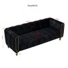 83"Modern Sofa Couch,Velvet Couch,Elegant Sofa Minimalist Design With Gold Metal Legs,3 Seater Couch For Living Room Apartment,Office-Cuddlewood - 4 of 4