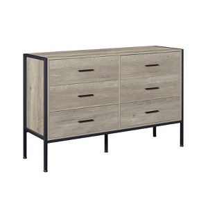 NicBex 31.20" H Metal Handles & Legs Dresser Storage Cabinet for Bedroom with Drawers - 1 of 4