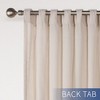 Awesome Home  Textured Double Ruffle Rod Pocket Curtains Pair - 3 of 4