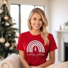 Simply Sage Market Women's Holly Jolly Rainbow Short Sleeve Graphic Tee - 2 of 4