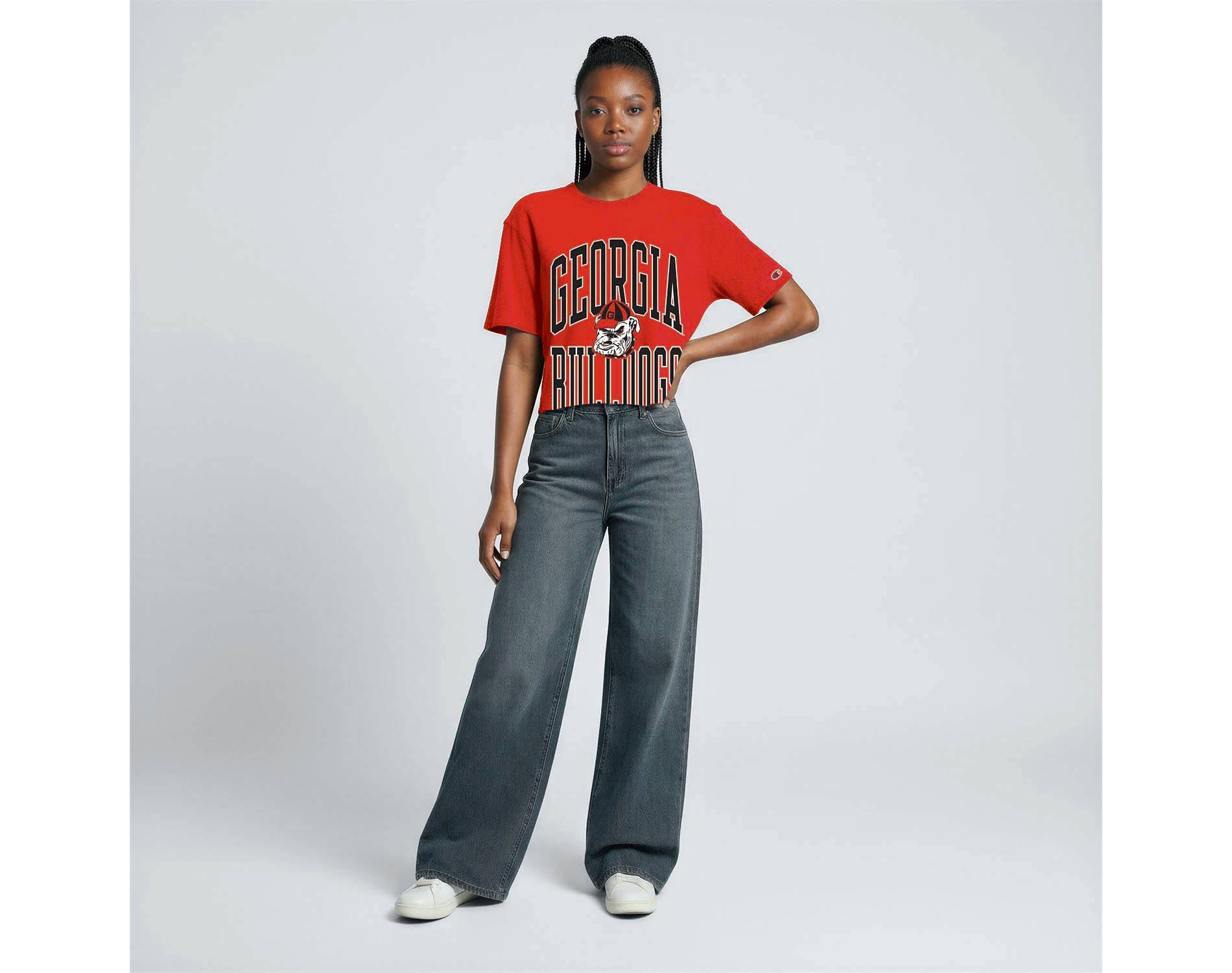NCAA Georgia Bulldogs Women's Champion Fashion T-Shirt