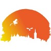 Junior's Design By Humans Halloween witch silhouette By InfaredDesigns T-Shirt - 2 of 3