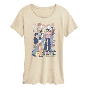 Women's - The Beatles - Beatles Yellow Short Sleeve Graphic T-Shirt - 1 of 4