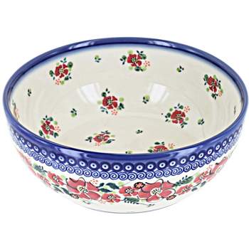 Blue Rose Polish Pottery M03 Galia Small Serving Bowl
