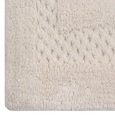 Ivory Cotton Tufted 2-Piece Bath Rug Set