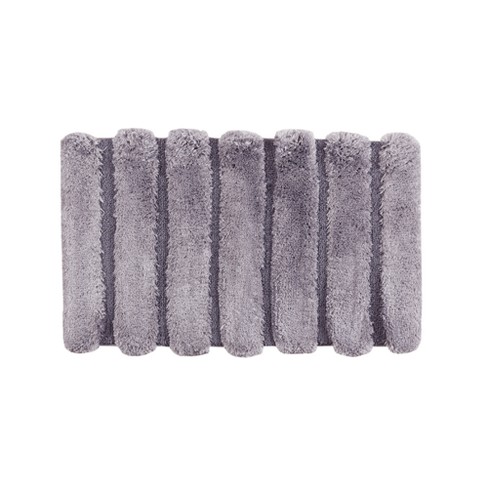 21 X34 Tufted Pearl Channel Solid Bath Rug Gray Target