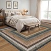 Washable Area Rugs Braided Print Accent Rug with Non-Slip Backing - 3 of 4
