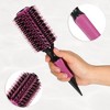Unique Bargains Nylon Bristle Pins Round Hair Brush Pink 10.04"x2.56" 1 Pc - 4 of 4