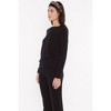 JENNIE LIU 100% Pure Cashmere Extra-ply Cozy Long Sleeve Crew Neck Sweater - 3 of 3