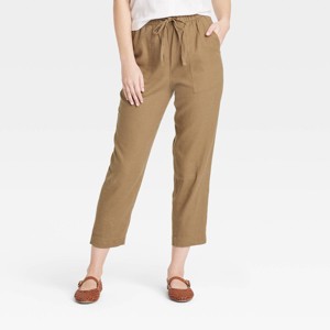 Women's High-Rise Straight Leg Pull-On Pants - Universal Thread™ - 1 of 3