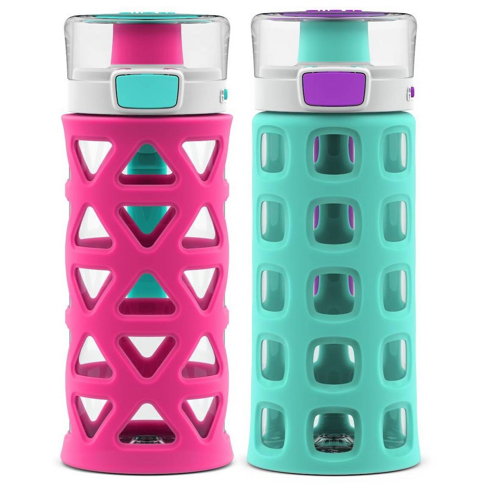 Ello 2pk Dash Plastic Kids' 16oz Water Bottles : Target