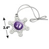 Tarleton State University Primary Logo Metal Snowflake Christmas Tree Holiday Ornament - 3 of 3