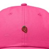 Dalix Lil Strawberry Embroidered Cotton Summer Outdoor Baseball Cap Dad Hat Womens - 2 of 4