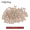 Unique Bargains Loose Craft DIY Earring Necklace Making Acrylic Round Beads 1700 Pcs - 3 of 4