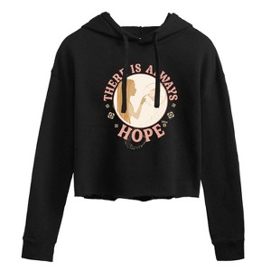 Women's - Disney - There Is Always Hope Cropped Graphic Hoodie - 1 of 3