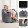 Hommpa 3Ft Flower-Shaped Dutch Velvet Bean Bag Chair with Memory Foam, Cozy Lounge Seating for All Ages - 2 of 4