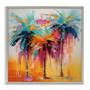 Stupell Industries Vivid Modern Palms Framed Giclee Art - 1 of 4