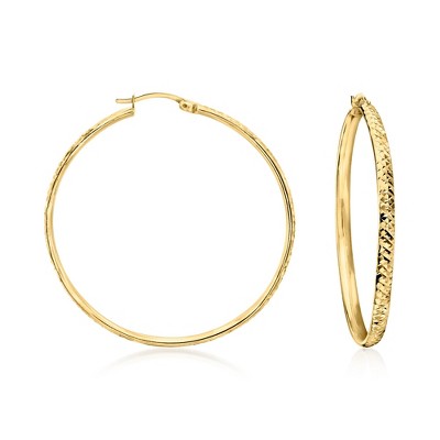 Ross-Simons 18kt Gold Over Sterling Large Hoop Earrings