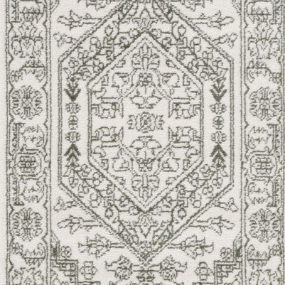 ivory/dark green