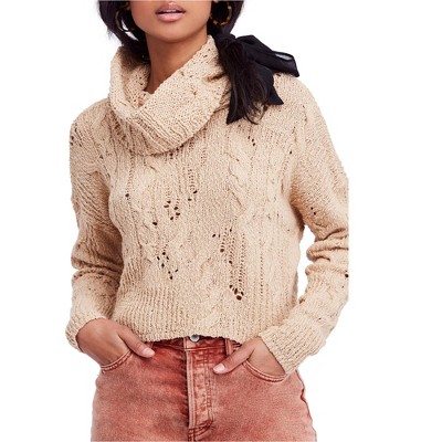 Free People Womens Shades of Dawn Pullover Sweater