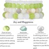 BRINJOY 4PCS Chakra Balancing Bracelet Set - Natural Crystal Energy Healing Stackable Bracelets for Women, Green - 4 of 4