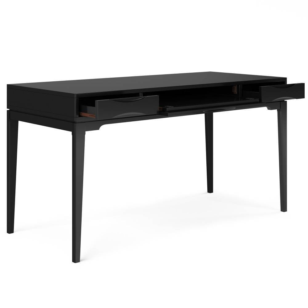 Photos - Office Desk Pearson Solid Hardwood Desk Black - WyndenHall