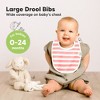 KeaBabies 8pk Organic Baby Bibs for Boy, Baby Drool Bib for Baby Boys and Girls, Newborn Teething Bibs - 2 of 4