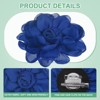 Unique Bargains Alloy Satin Fabric Big Rose Flower Dainty Brooches 4 Pcs - 2 of 4