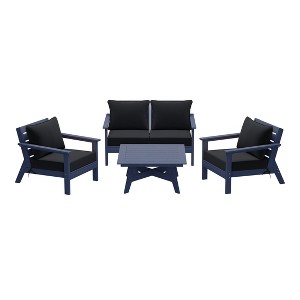 WestinTrends Avalon Outdoor 5-Piece Modular Sectional Patio Furniture Sofa Set - 1 of 4