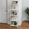 Household Essentials 59.1" Jamestown Narrow 5 Shelf Bookshelf - 2 of 4