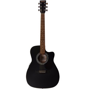 Berkeley Elementary EQ-BKS Concert Body Cutaway Acoustic-Electric Guitar with EQ - 1 of 4