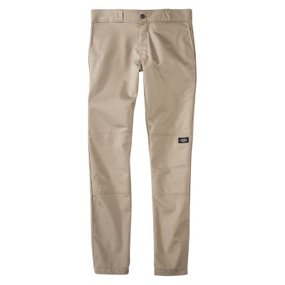 slim fit double knee work pants