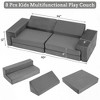8 Piece Soft Modular Kids Play Couch for Boys and Girls - 3 of 4