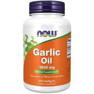 Garlic Oil 1500mg by Now Foods  -  250 Softgel - 1 of 3