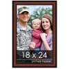 PosterPalooza | Simple Brown Picture Frame - UV Acrylic, Foam Board Backing, Hanging Hardware - 2 of 4