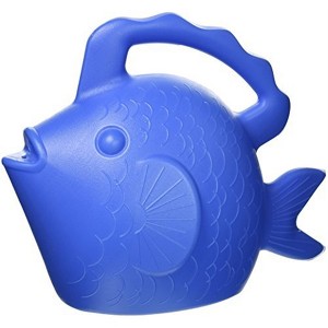 Novelty Plastic Character Watering Can, Fish, Bright Blue, 0.75 Gallon - 1 of 1
