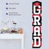Big Dot of Happiness Red Graduation Banner - Vertical Shaped Banner Decorations - 2 of 4