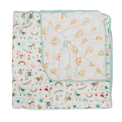 Loulou Lollipop Muslin Quilt - Llama