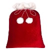 42in x 32in Deluxe Santa Bag Christmas Stocking Red/White - Haute Decor - 2 of 3