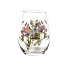Portmeirion Botanic Garden 19oz Stemmed Wine Glass (Set of 4) - Assorted Floral Motifs, Glassware for Entertaining - Elegant Drinkware - 4 of 4