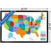Trends International Map - United States Of America 2022 Framed Wall Poster Prints - 3 of 4