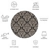 Courtyard CY6930 UV & Stain Resistant Non-Shedding Power Loomed Indoor/Outdoor Rugs - Safavieh - 3 of 4