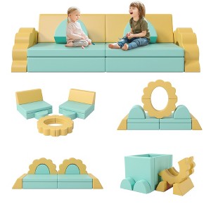10PCS Kids Couch for Playroom, Baby Climbing and Crawl Foam Play Set - 1 of 4