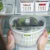 OU Salad Spinner Clear 5.8 qt - Large Vegetable Washer, Lettuce Dryer with Bowl, Lid & Storage Container, BPA Free, Easy Spin & Drain - 4 of 4