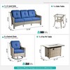 XIZZI OUTDOOR SWIVEL ROCKER SETS: 3-PC Rocker + Modular Sofa & Fire Pit Options - All-Weather Fabric, 8 Color Choices for Patio, Garden, Poolside - 2 of 4