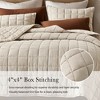 Harbor House 3Pcs Solid Color Lightweight Quilt Set, Garment Wash Box Stiching Cooling Quilt with Matching Pillow Shams - 4 of 4