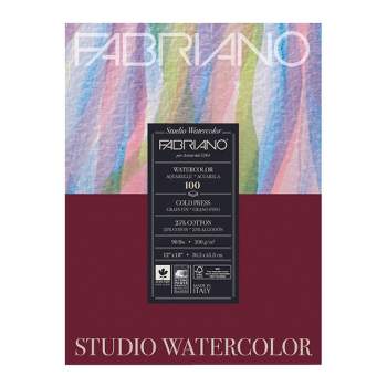 Fabriano Studio Watercolor Paper School Pack, 90 lb, 12 x 18 Inches, 100 Sheets