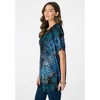 Roaman's Plus Size Angelina Tunic Top – Short Sleeve, Flowy Fit, Everyday Comfort - 4 of 4
