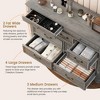 Garvee Farmhouse 9 Drawers Dresser for Bedroom, 47" Wide Wood Chest of 9 Drawers with Metal Handles, Large Storage Dressers Organizer - 4 of 4